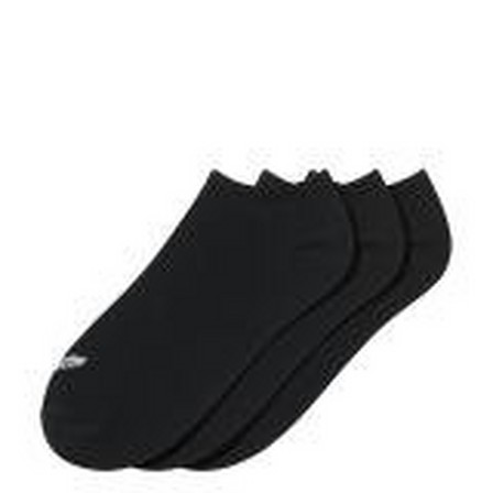 Trefoil Liner Socks 3 Pairs Black Unisex, A701_ONE, large image number 21