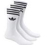 Unisex Crew Socks 3 Pairs, White, A701_ONE, thumbnail image number 10