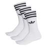 Unisex Crew Socks 3 Pairs, White, A701_ONE, thumbnail image number 12
