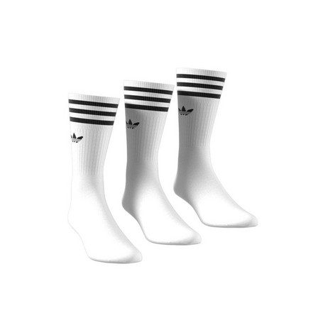 Unisex Crew Socks 3 Pairs, White, A701_ONE, large image number 14