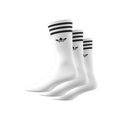 Unisex Crew Socks 3 Pairs, White, A701_ONE, large image number 18