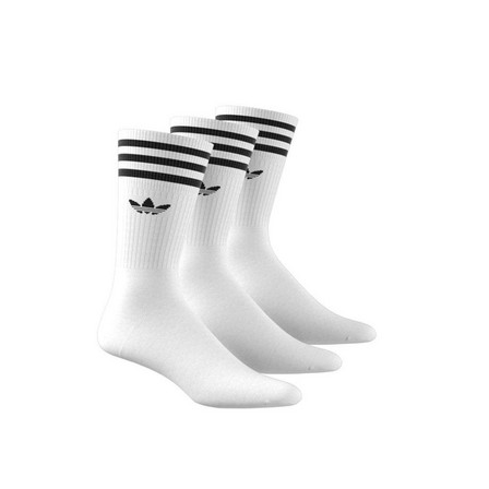 Unisex Crew Socks 3 Pairs, White, A701_ONE, large image number 23