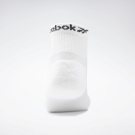 Reebok - Unisex Active Foundation Ankle Socks 3 Pairs, White