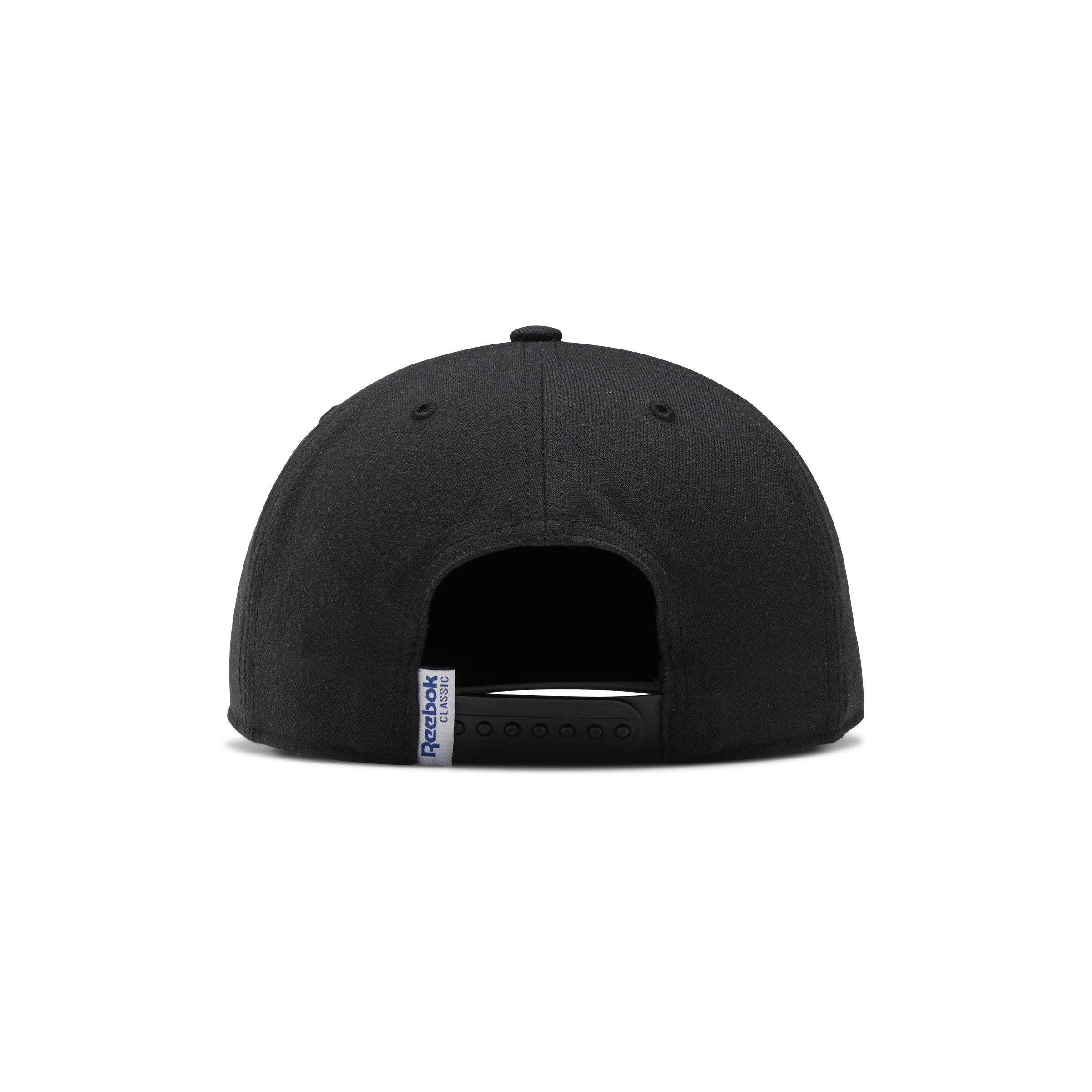 Men Vector Flat Peak Cap, Black, A801_ONE, large image number 1