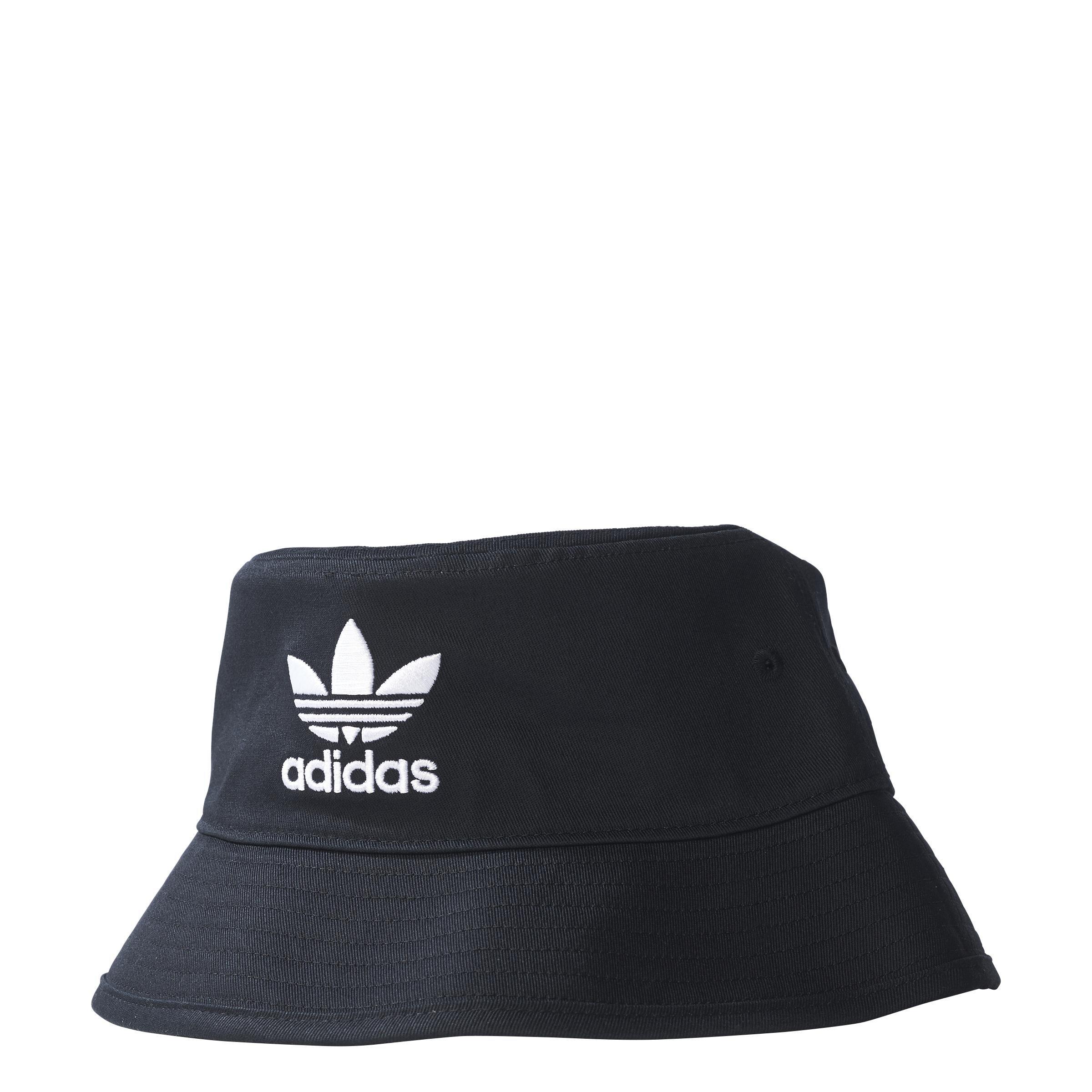 Unisex Trefoil Bucket Hat, Black, A901_ONE, large image number 0