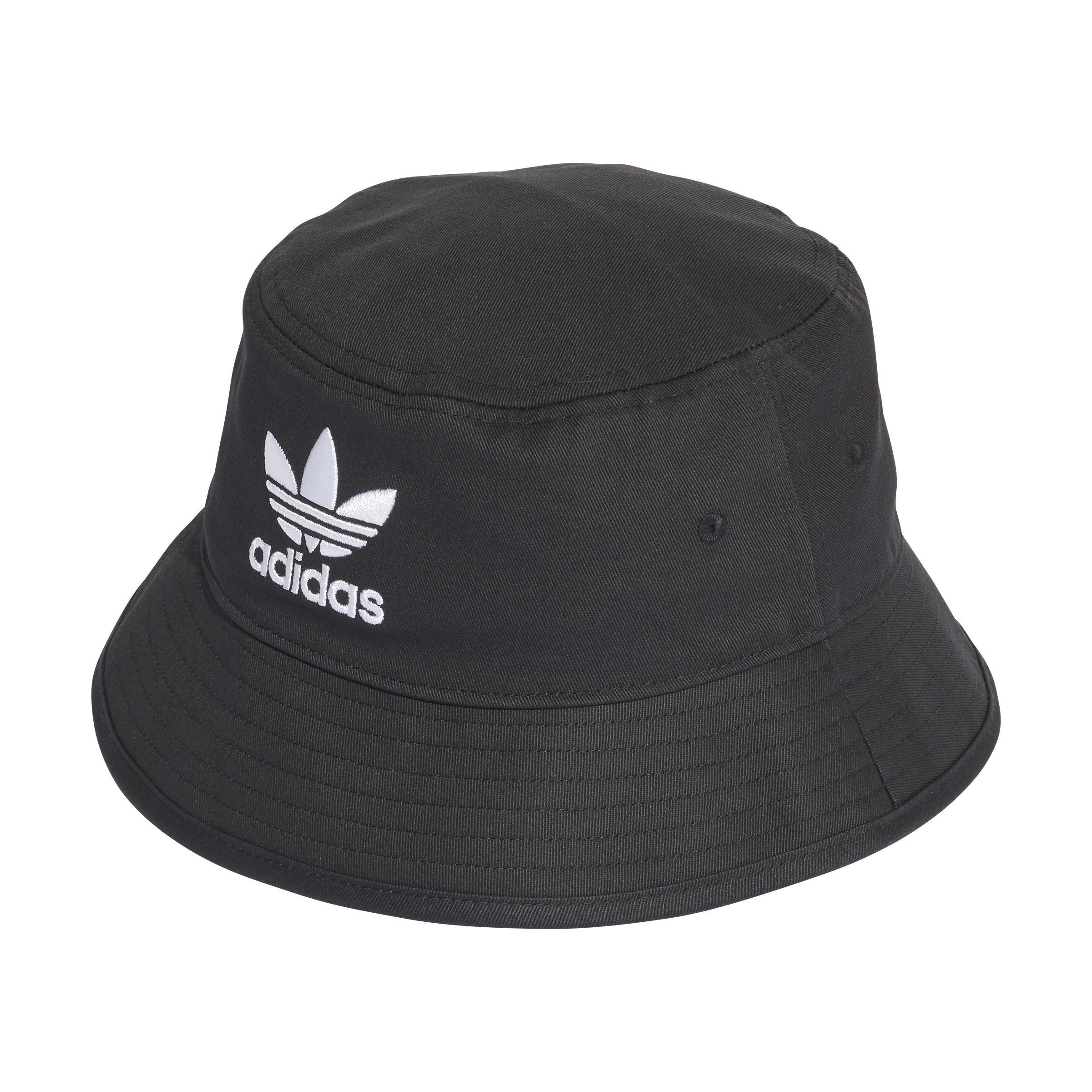 Unisex Trefoil Bucket Hat, Black, A901_ONE, large image number 1