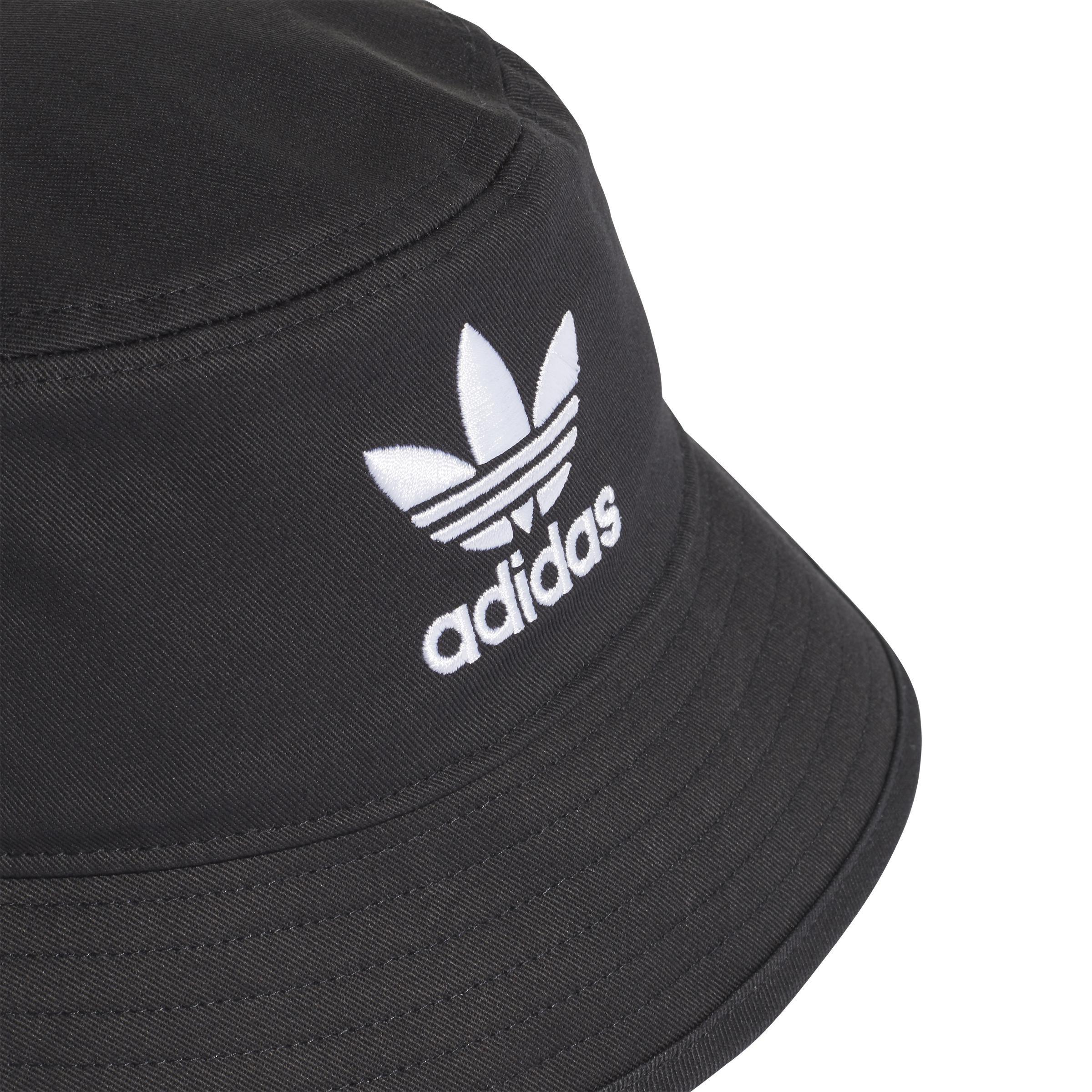Unisex Trefoil Bucket Hat, Black, A901_ONE, large image number 3