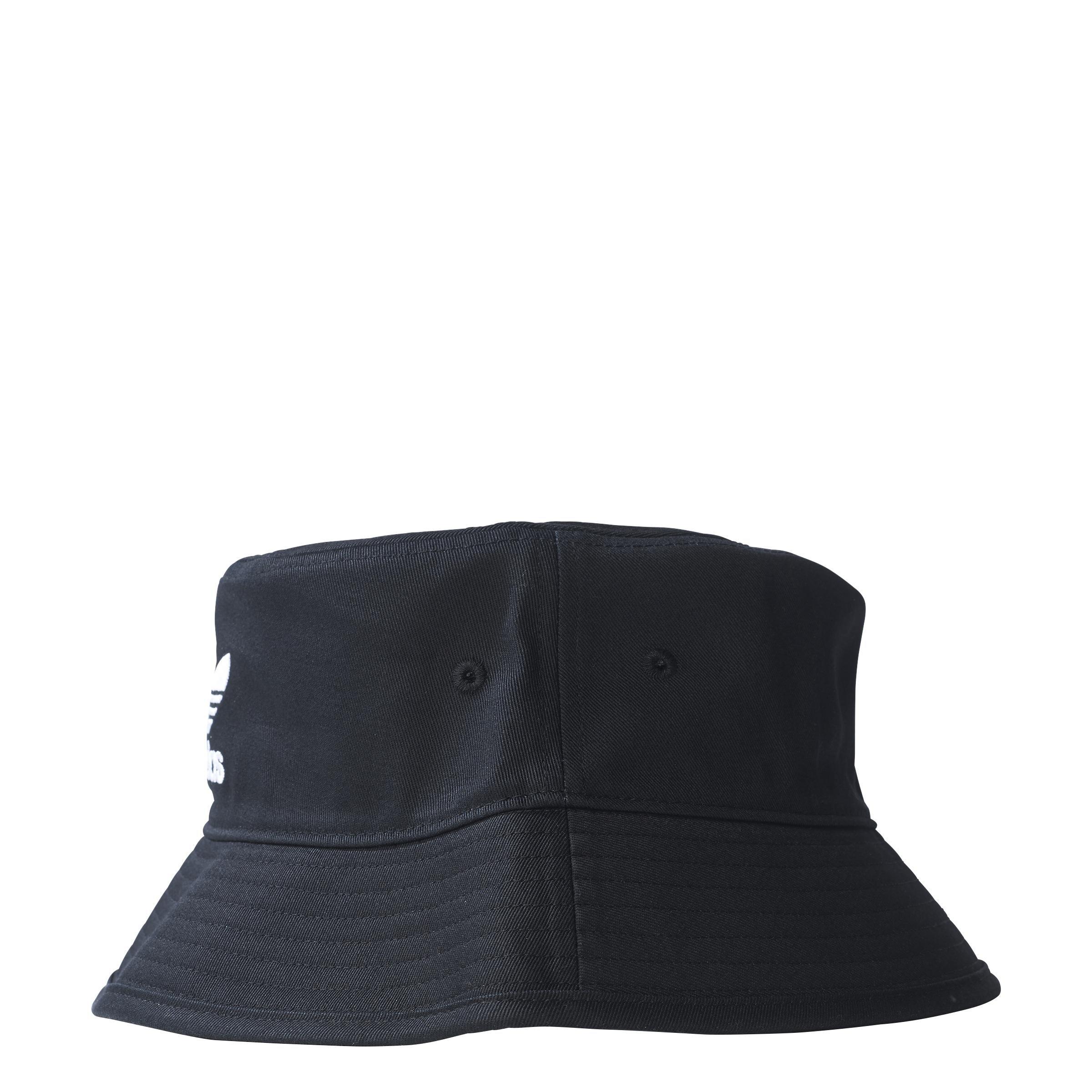 Unisex Trefoil Bucket Hat, Black, A901_ONE, large image number 6