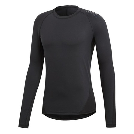 Men Alphaskin Sport Long-Sleeve Top, Black, A901_ONE, large image number 2