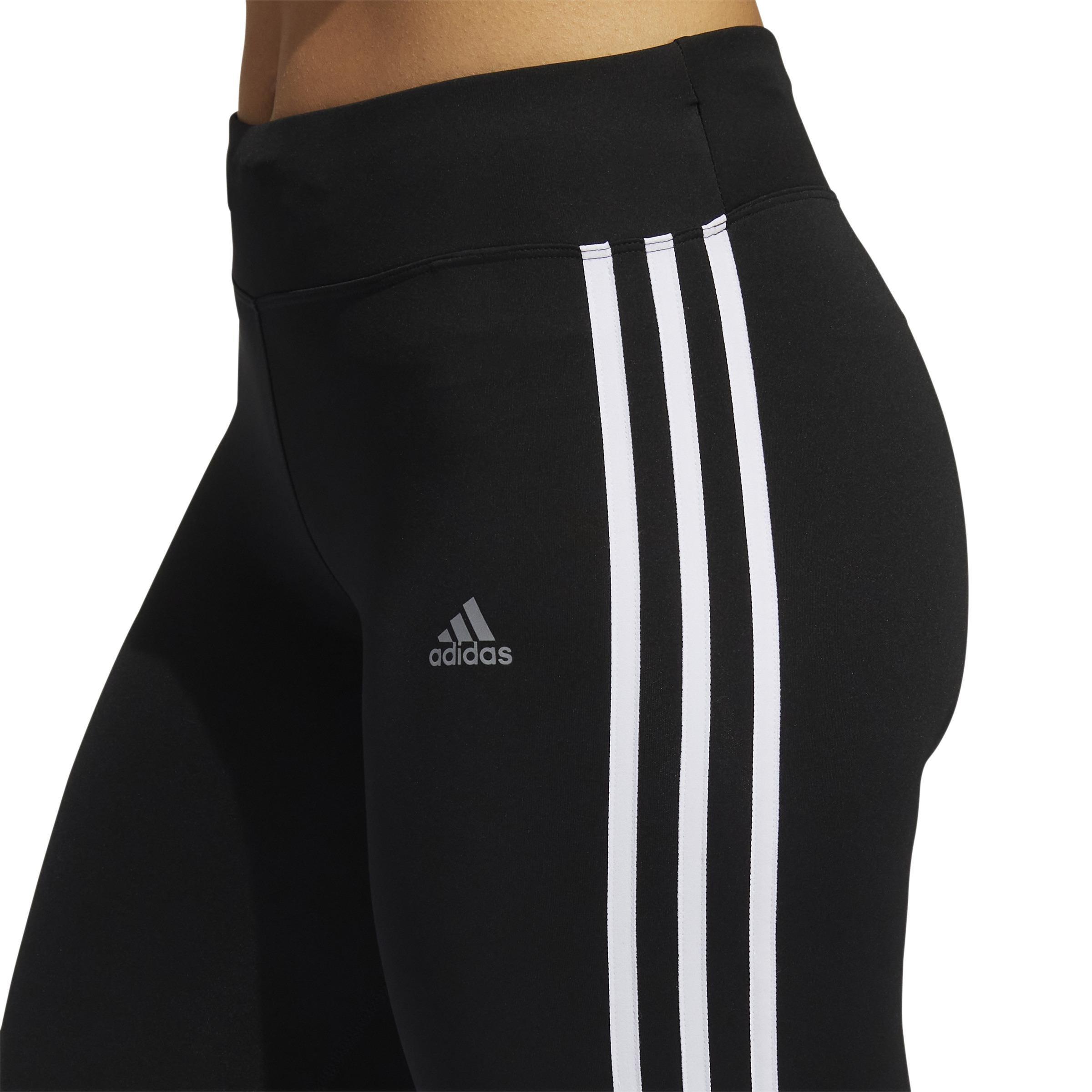 Women Running 3-Stripes Leggings, Black, A901_ONE, large image number 6