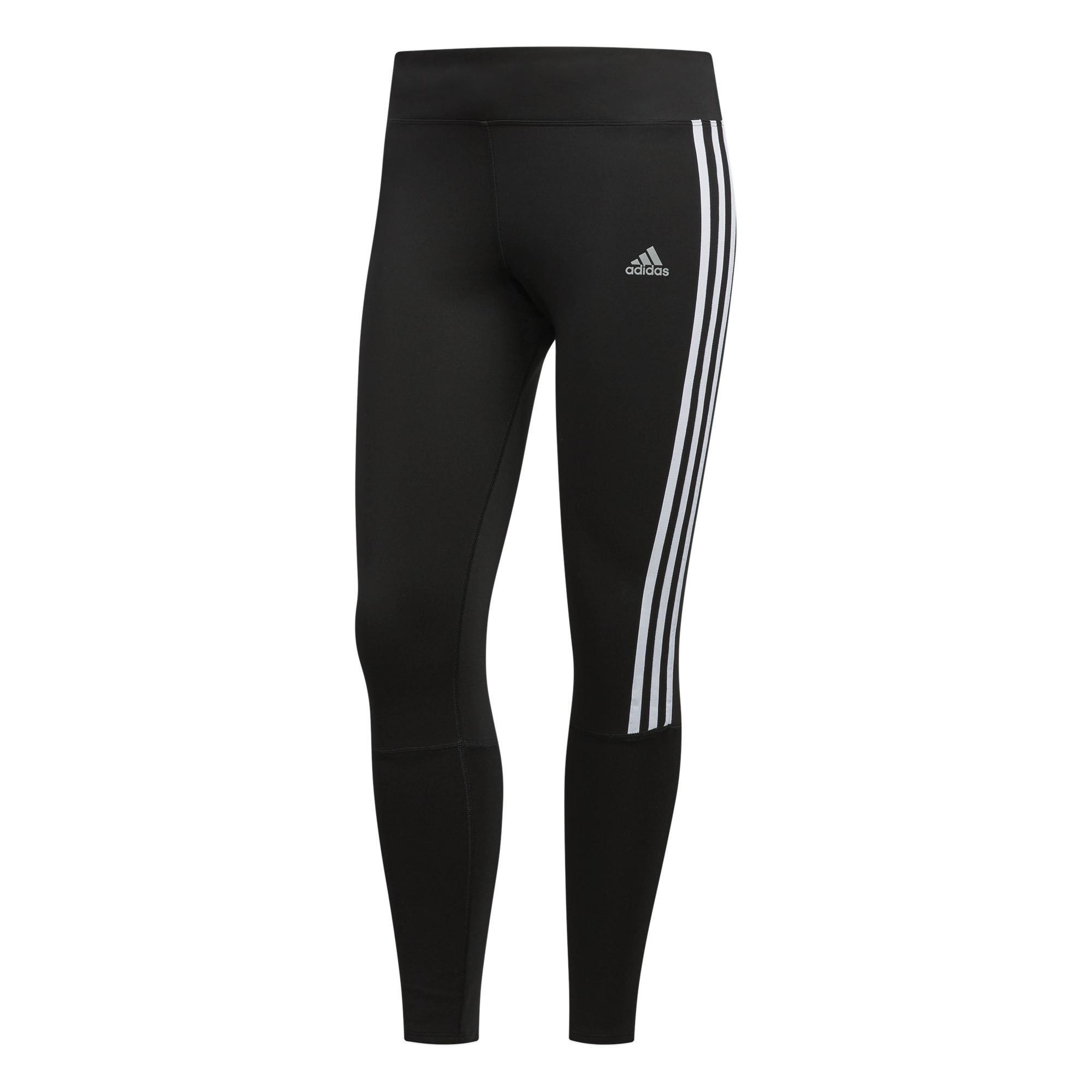 Women Running 3-Stripes Leggings, Black, A901_ONE, large image number 9