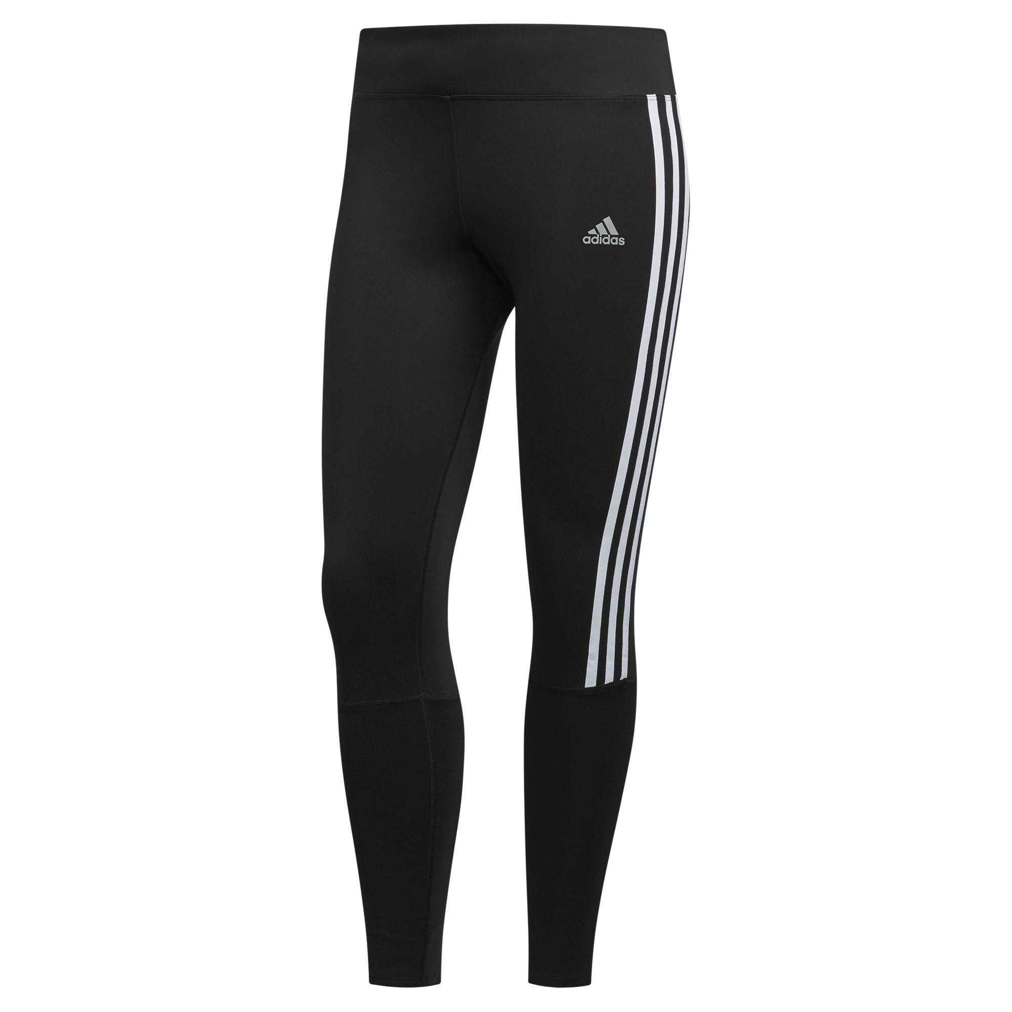 Women Running 3-Stripes Leggings, Black, A901_ONE, large image number 12