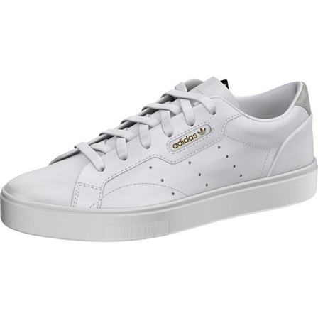 Women Adidas Sleek Shoes Ftwr, White, A901_ONE, large image number 13