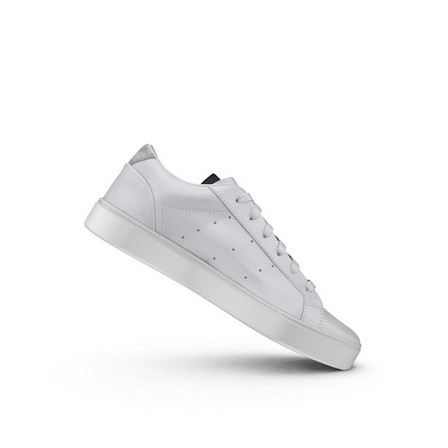 Women Adidas Sleek Shoes Ftwr, White, A901_ONE, large image number 16