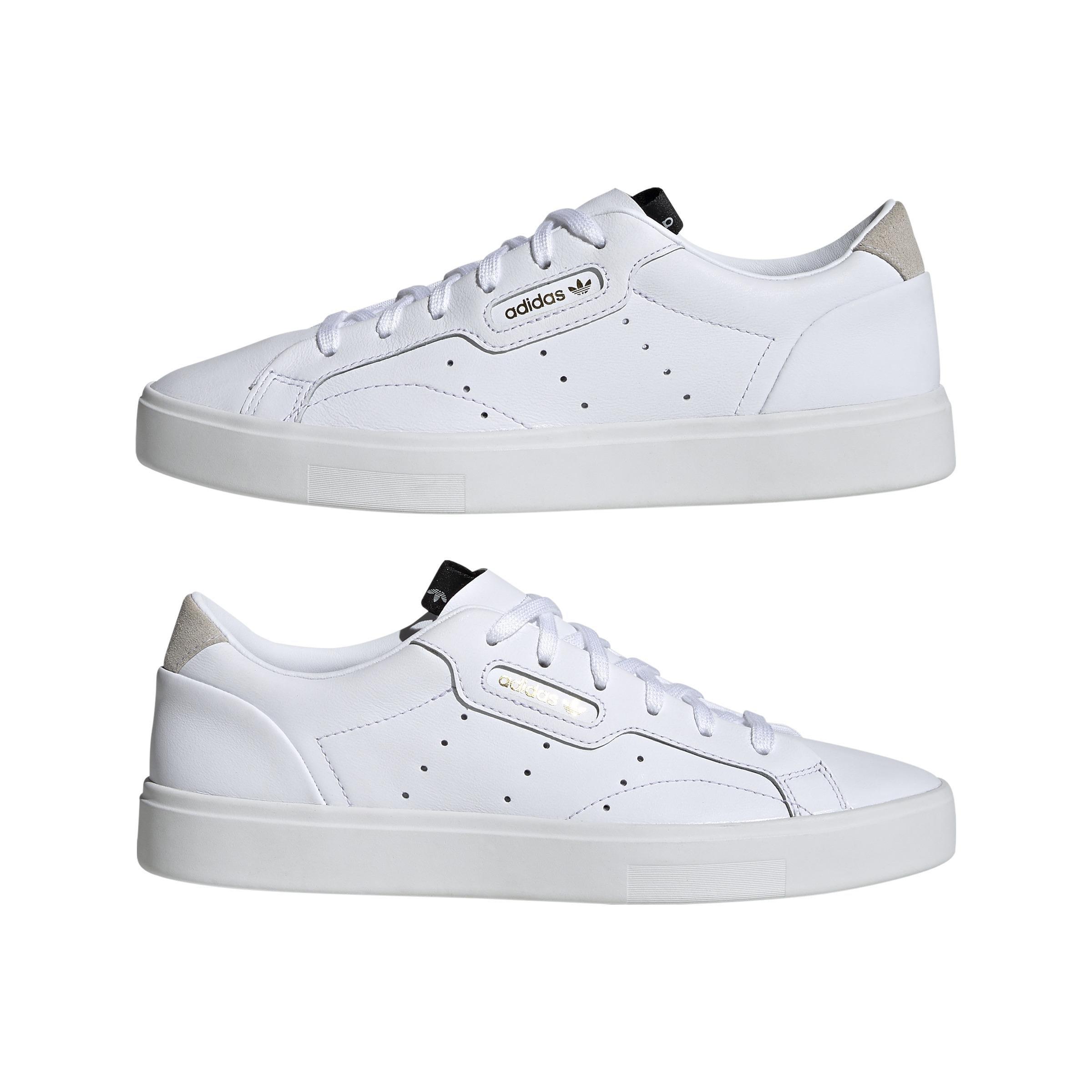 Adidas sleek shoes white on sale