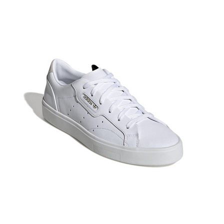 Women Adidas Sleek Shoes Ftwr, White, A901_ONE, large image number 37