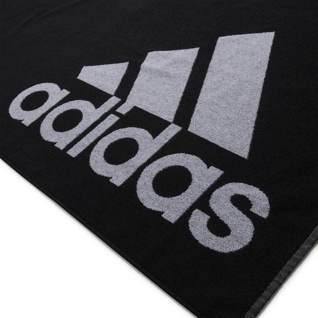 Unisex Adidas Towel Large, Black, A901_ONE, large image number 2
