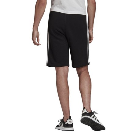 Men 3-Stripes Sweat Shorts, Black, A901_ONE, large image number 1