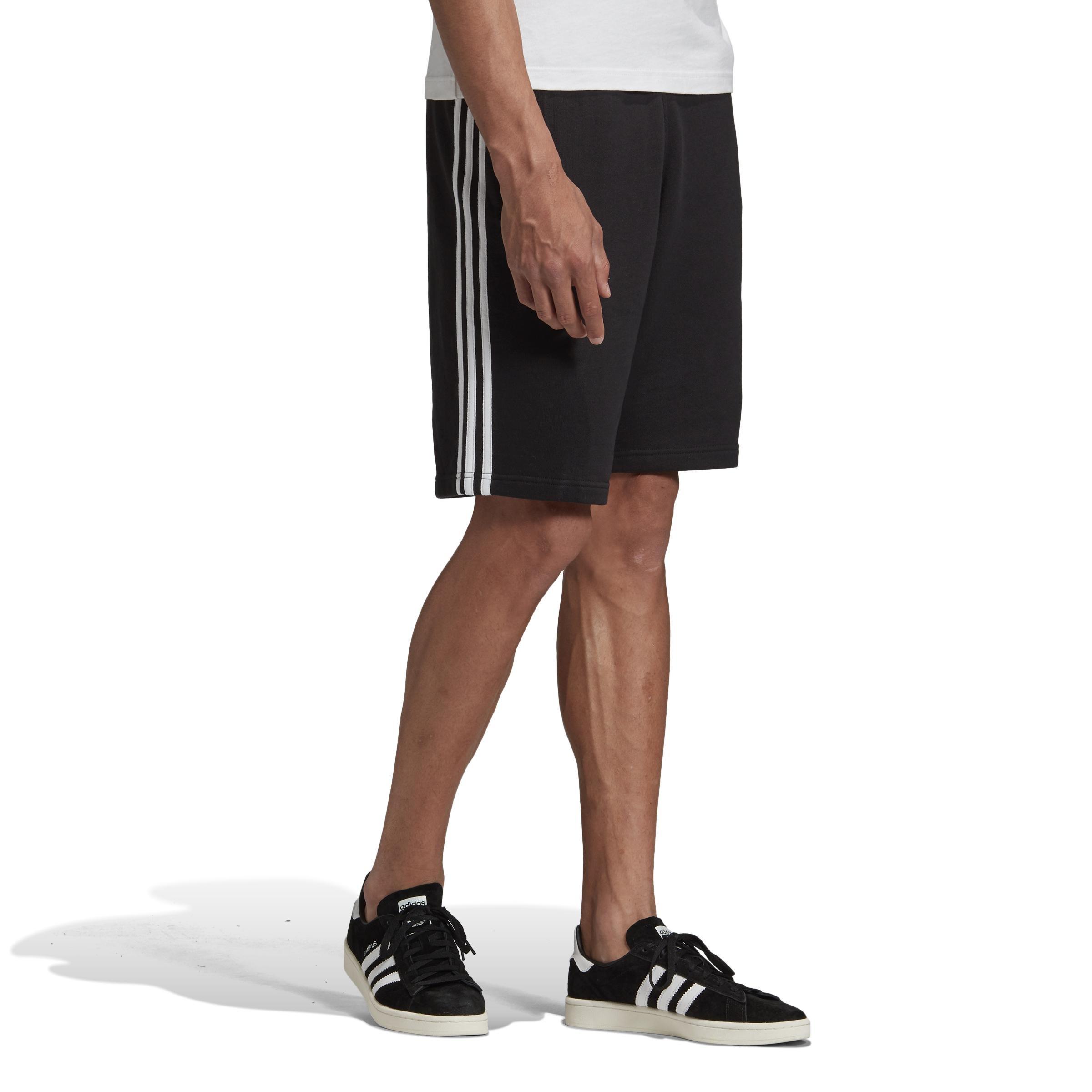 3-Stripes Sweat Shorts, Black, A901_ONE, large image number 1