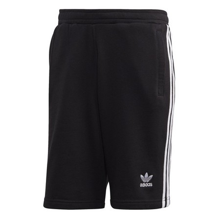 Men 3-Stripes Sweat Shorts, Black, A901_ONE, large image number 2