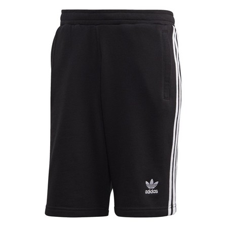 Men 3-Stripes Sweat Shorts, Black, A901_ONE, large image number 3