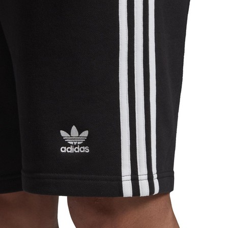 Men 3-Stripes Sweat Shorts, Black, A901_ONE, large image number 6