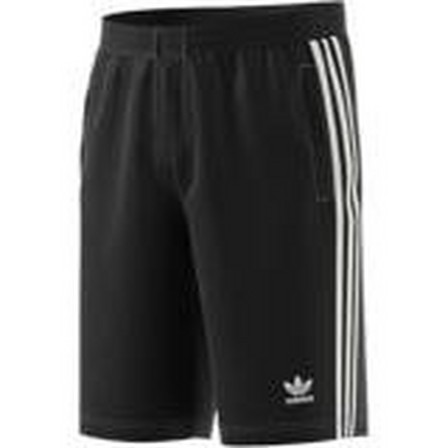 Men 3-Stripes Sweat Shorts, Black, A901_ONE, large image number 18