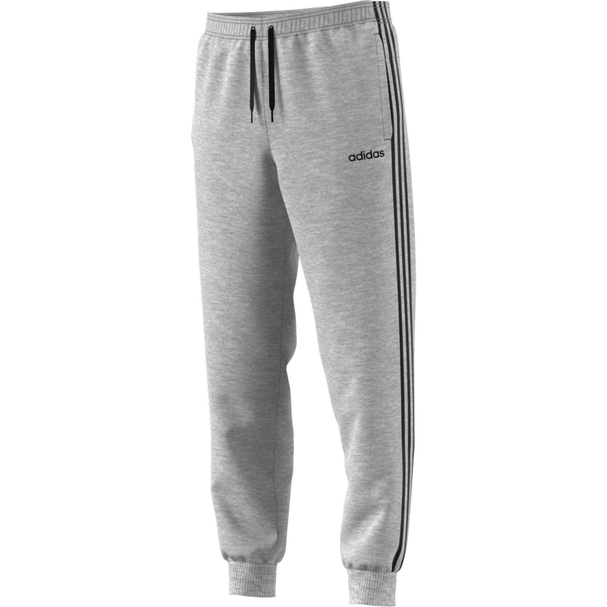 Essentials 3-Stripes Tapered Cuffed Joggers, Grey, , large image number 1