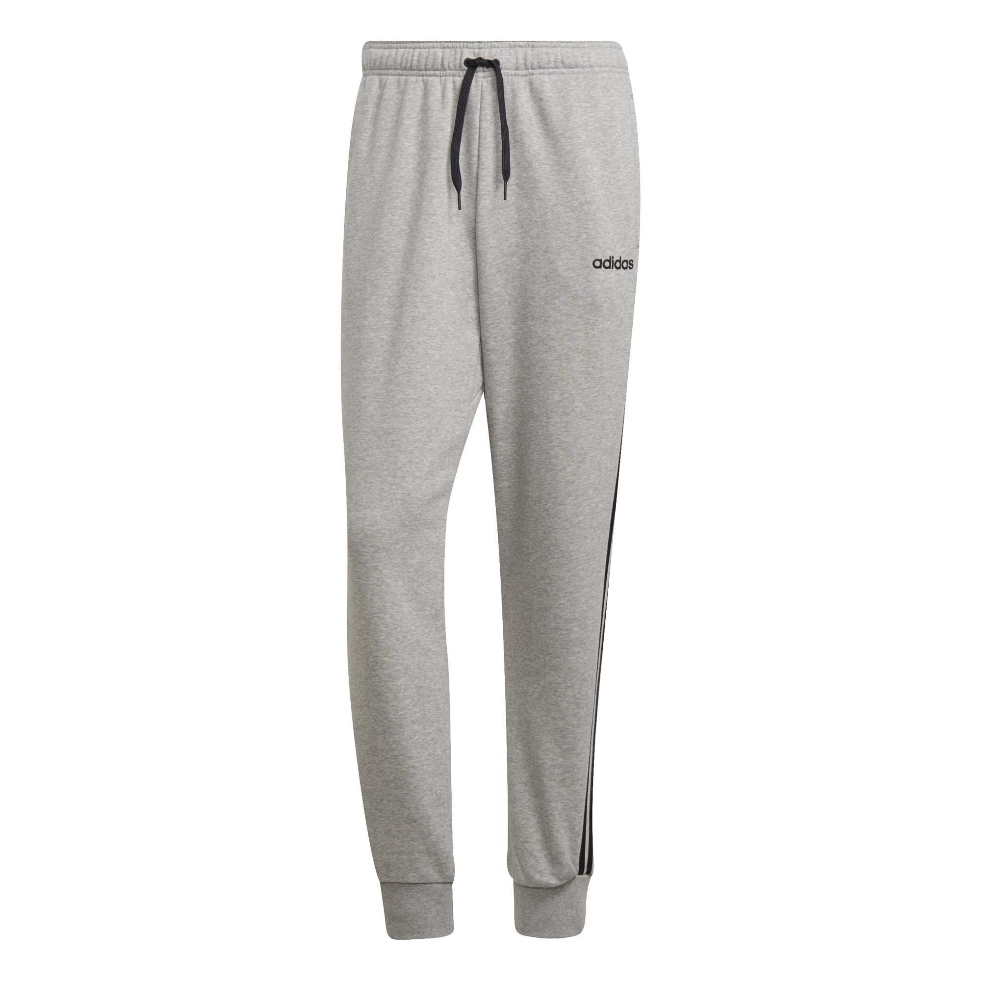 Essentials 3-Stripes Tapered Cuffed Joggers, Grey, , large image number 2