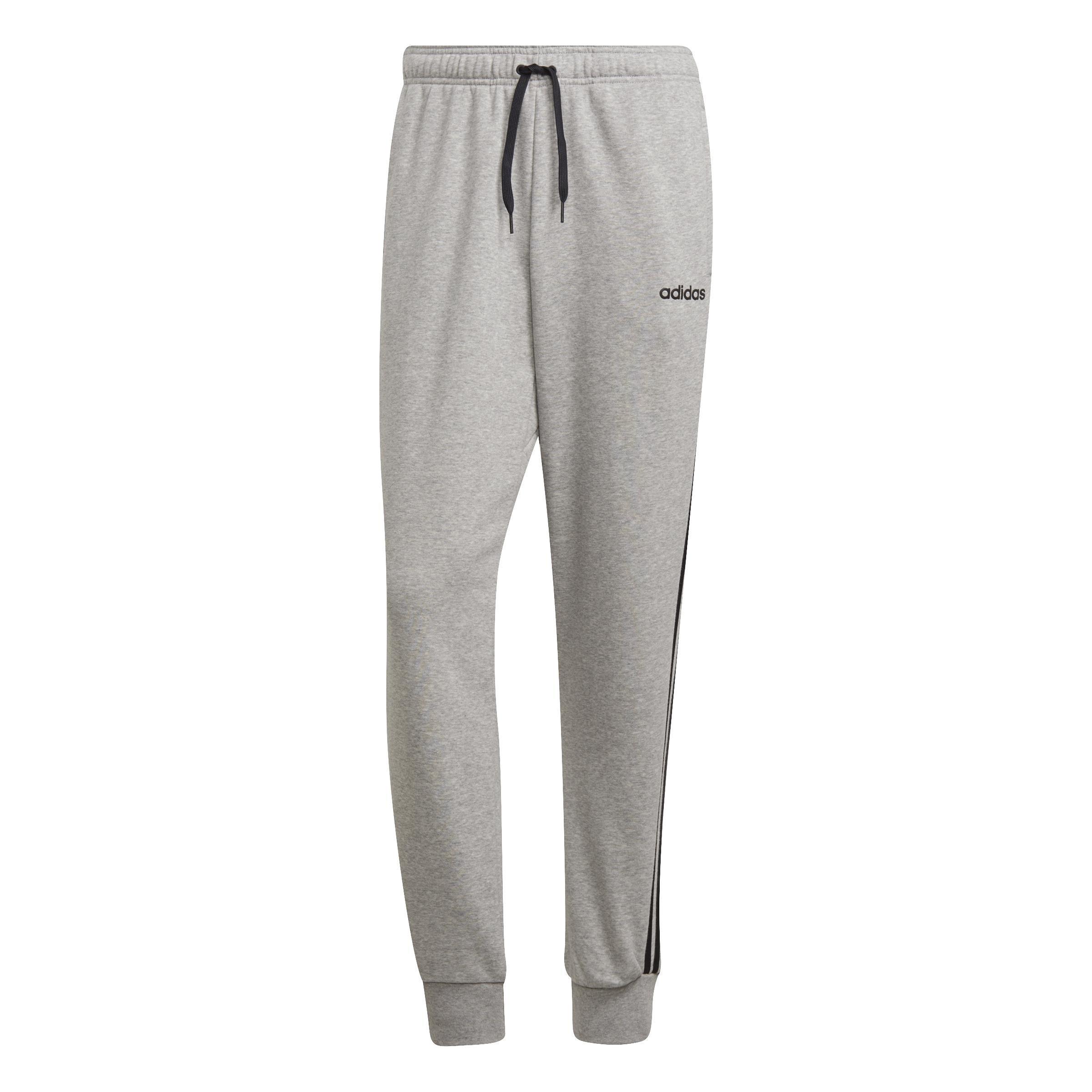 Essentials 3-Stripes Tapered Cuffed Joggers, Grey, , large image number 4