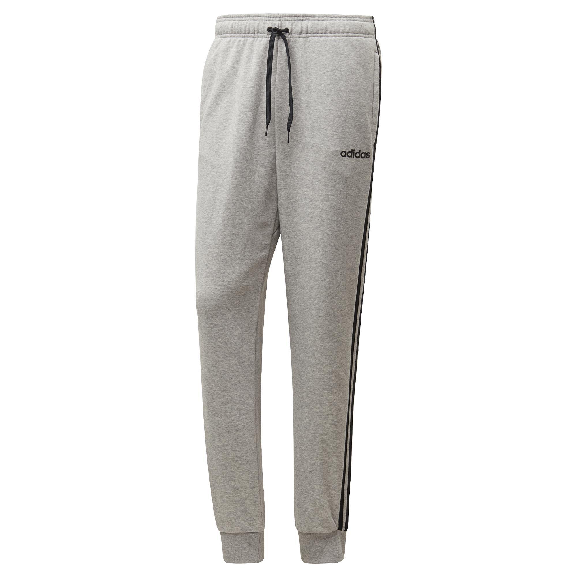 Essentials 3-Stripes Tapered Cuffed Joggers, Grey, , large image number 5