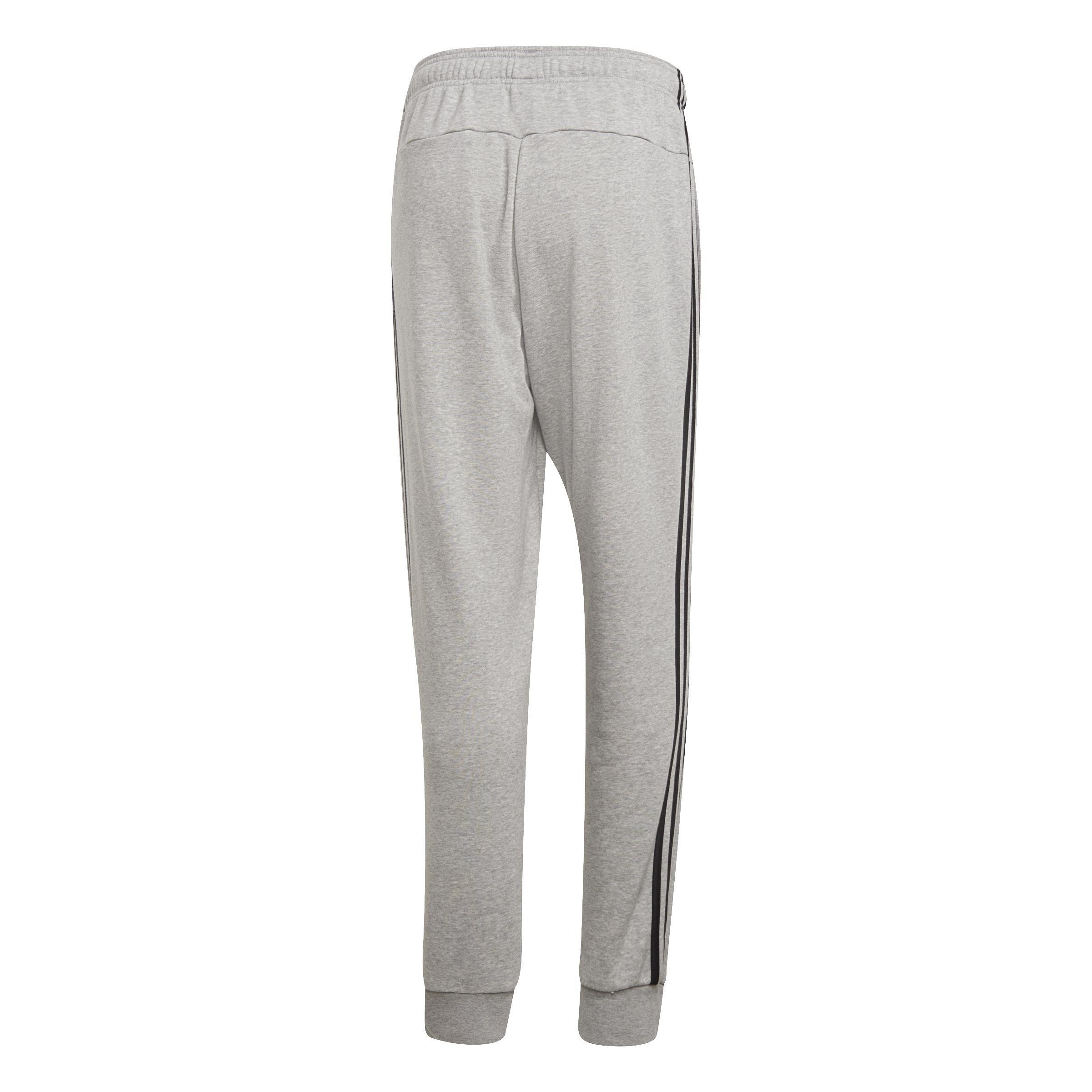 Essentials 3-Stripes Tapered Cuffed Joggers, Grey, , large image number 8