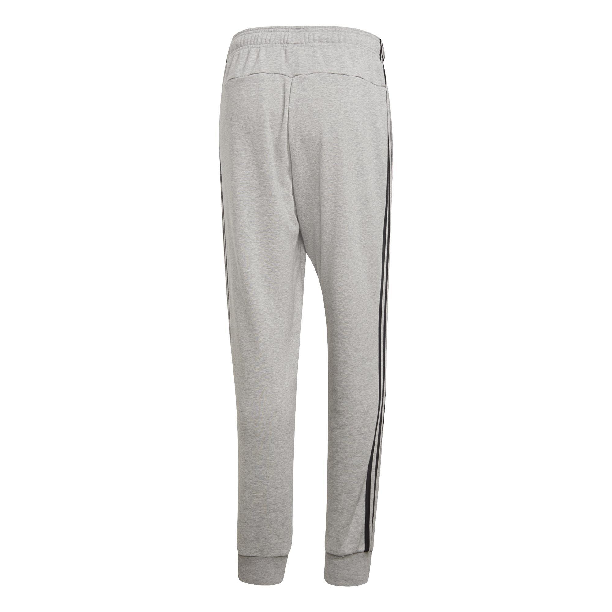 Essentials 3-Stripes Tapered Cuffed Joggers, Grey, , large image number 9
