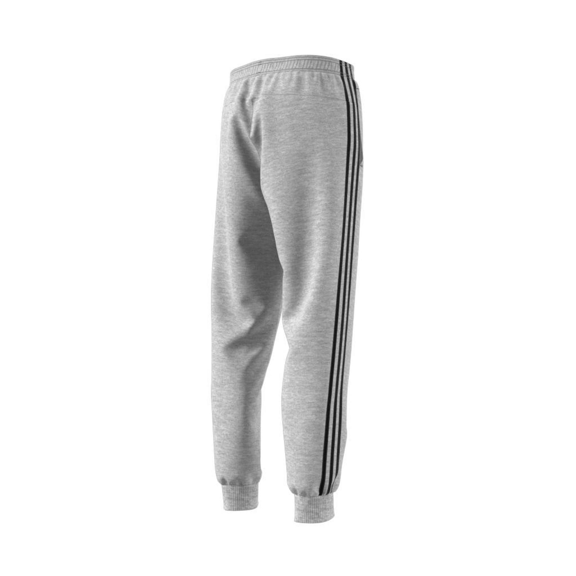 Essentials 3-Stripes Tapered Cuffed Joggers, Grey, , large image number 10