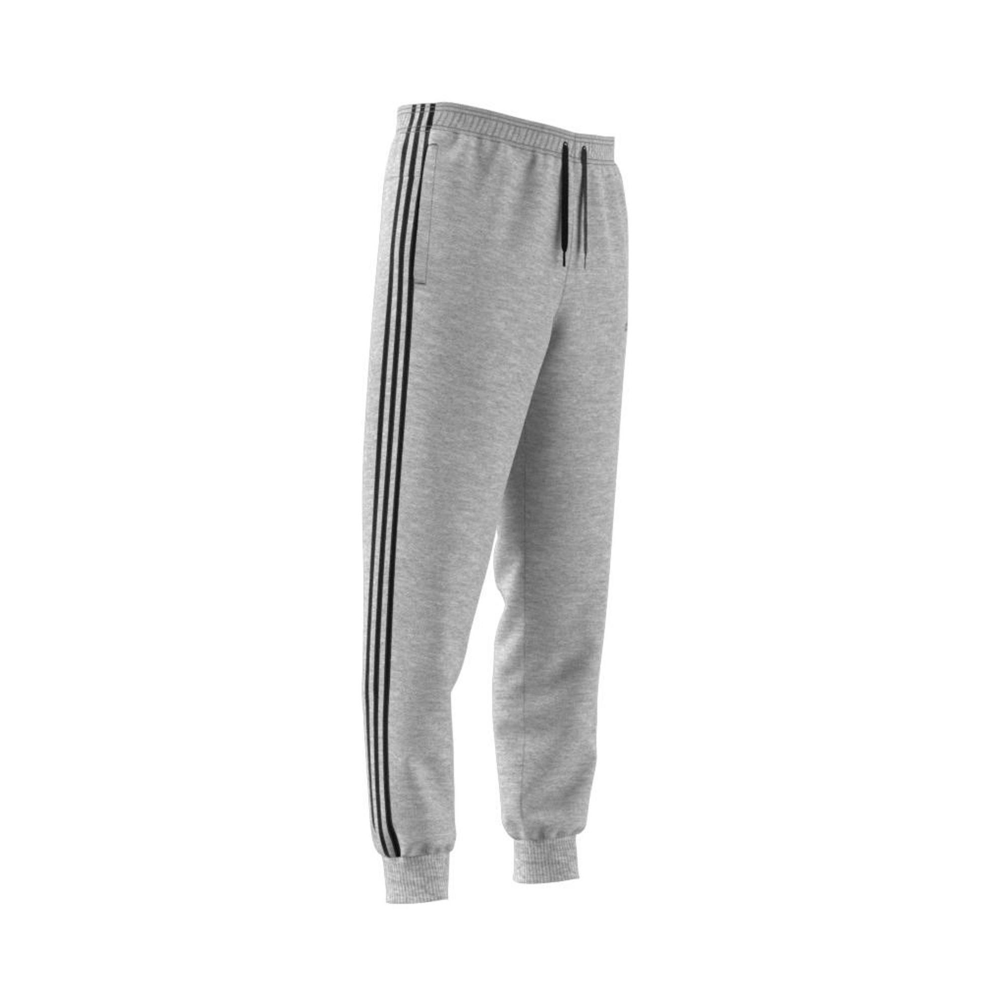 Essentials 3-Stripes Tapered Cuffed Joggers, Grey, , large image number 17