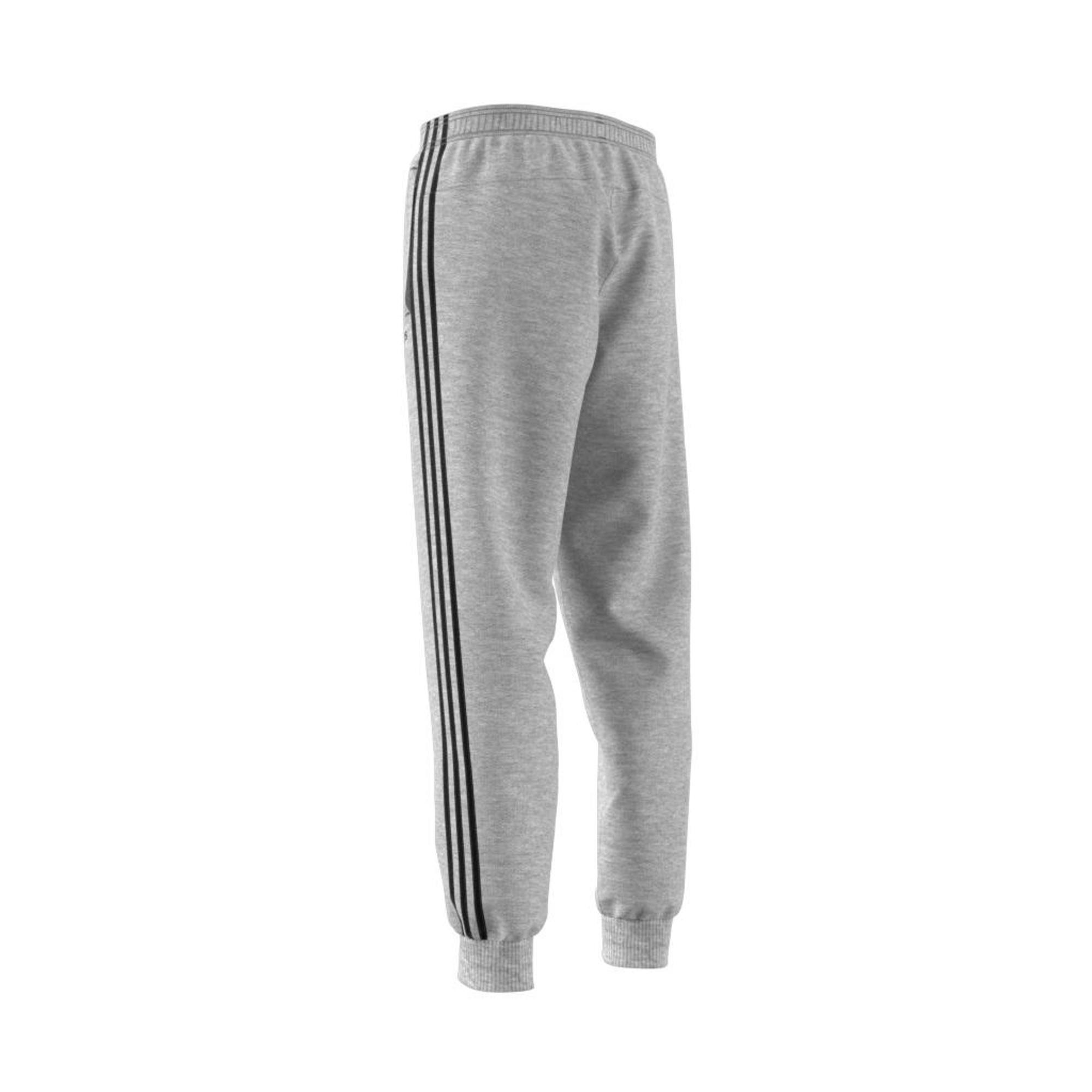 Essentials 3-Stripes Tapered Cuffed Joggers, Grey, , large image number 18