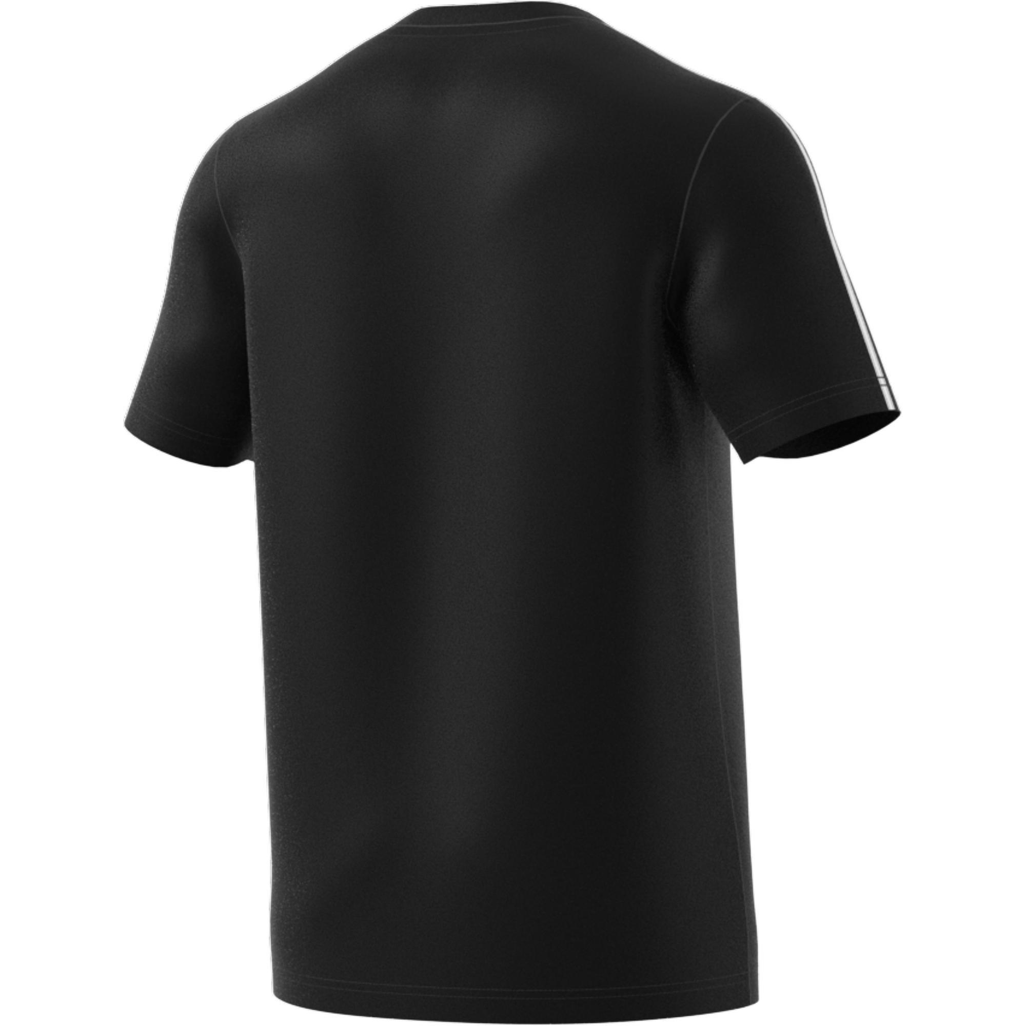 Men Essentials 3-Stripes T-Shirt, Black, A901_ONE, large image number 2