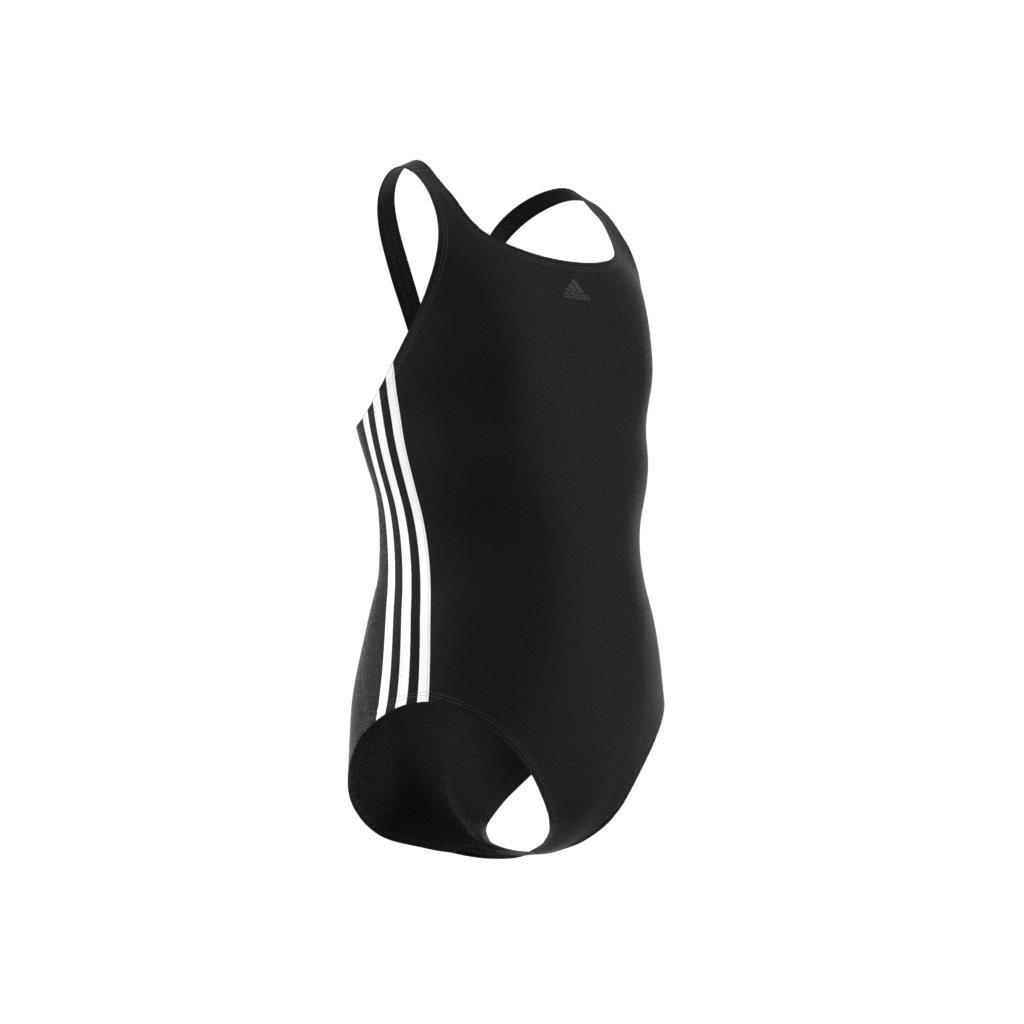 Kids Athly V 3-Stripes Swimsuit, Black, , large image number 10