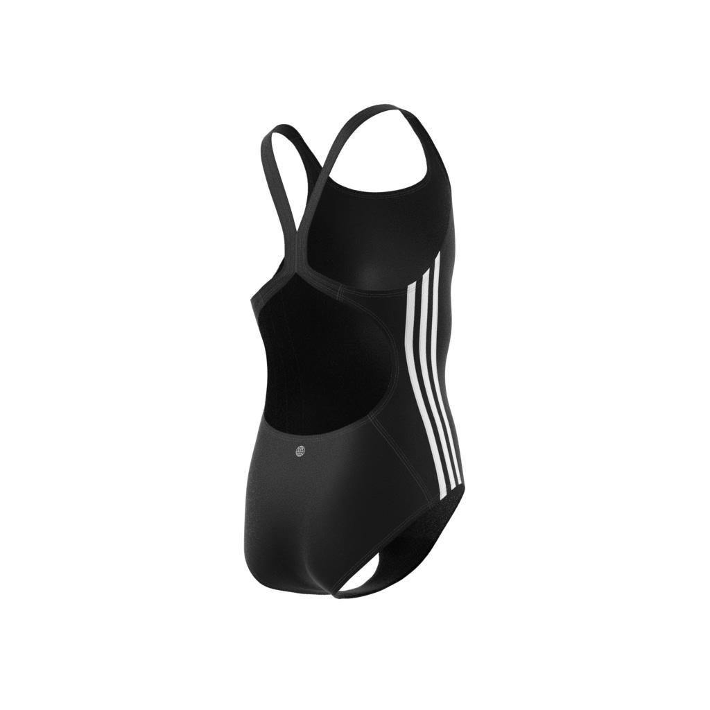 Kids Athly V 3-Stripes Swimsuit, Black, , large image number 13