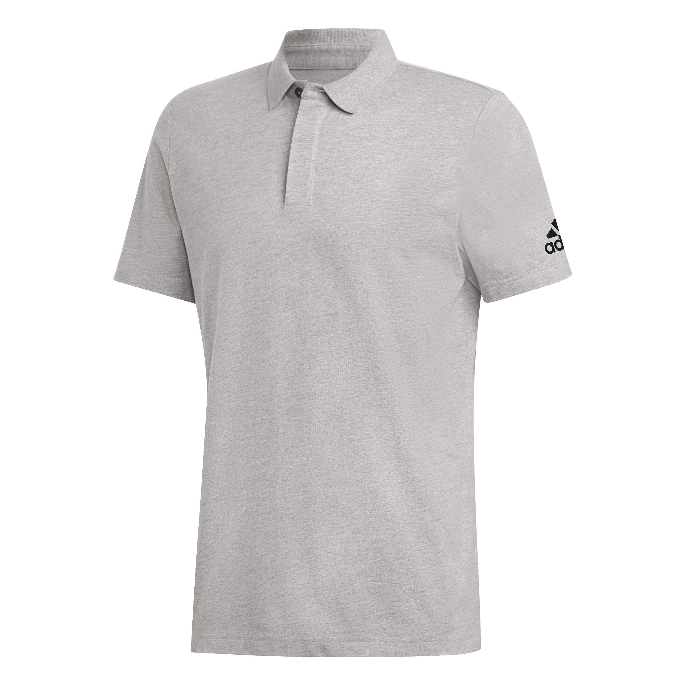 Must Haves Plain Polo Shirt, Grey, A901_ONE, large image number 1
