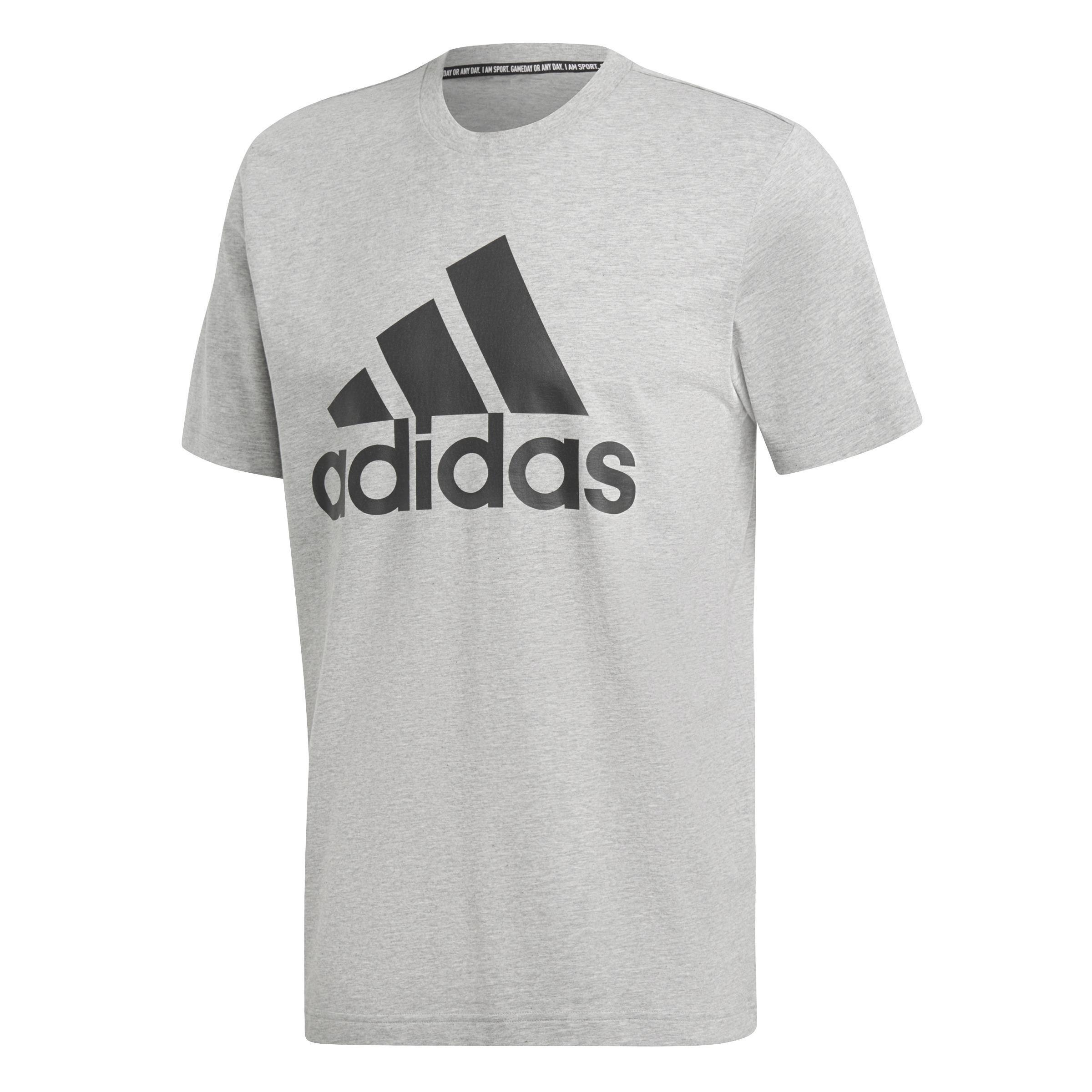 Must Haves Badge Of Sport T-Shirt, Grey, A901_ONE, large image number 0