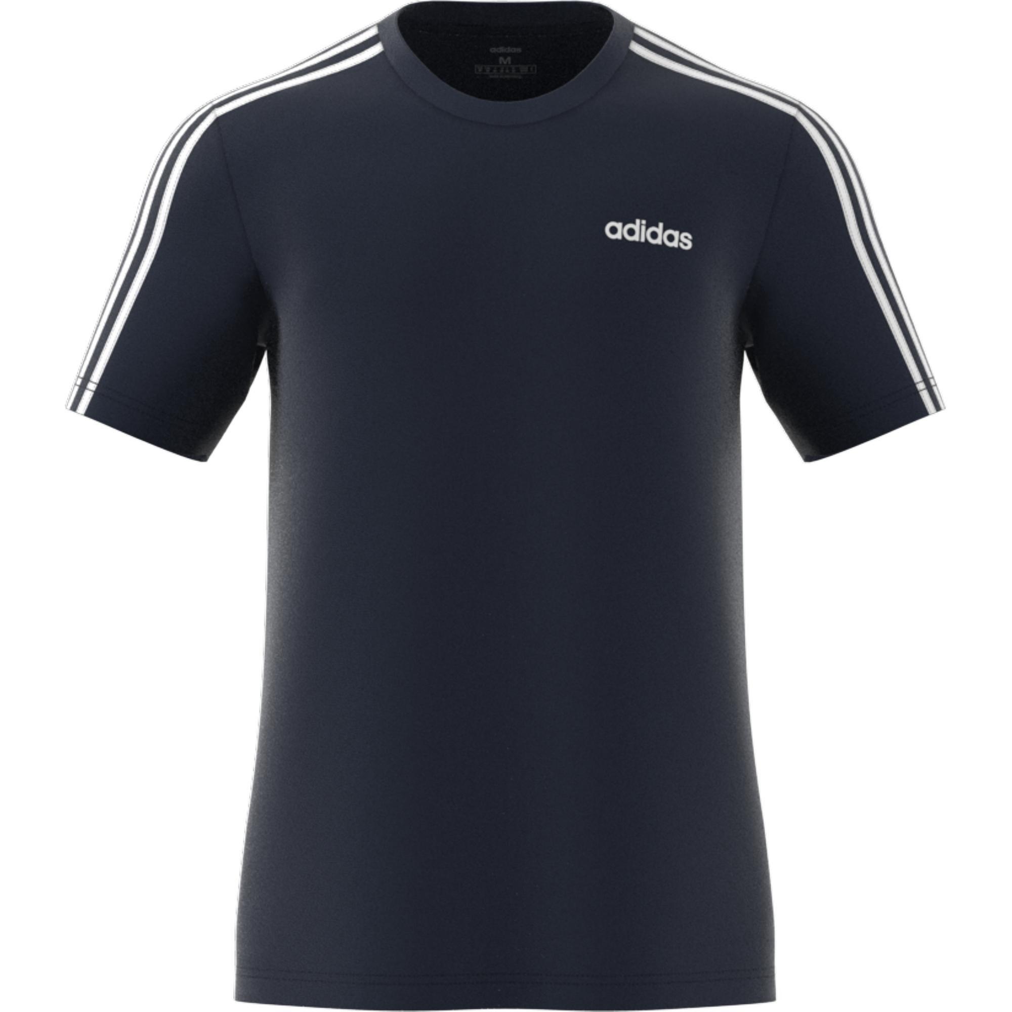 Essentials 3-Stripes T-Shirt, Blue, A901_ONE, large image number 4