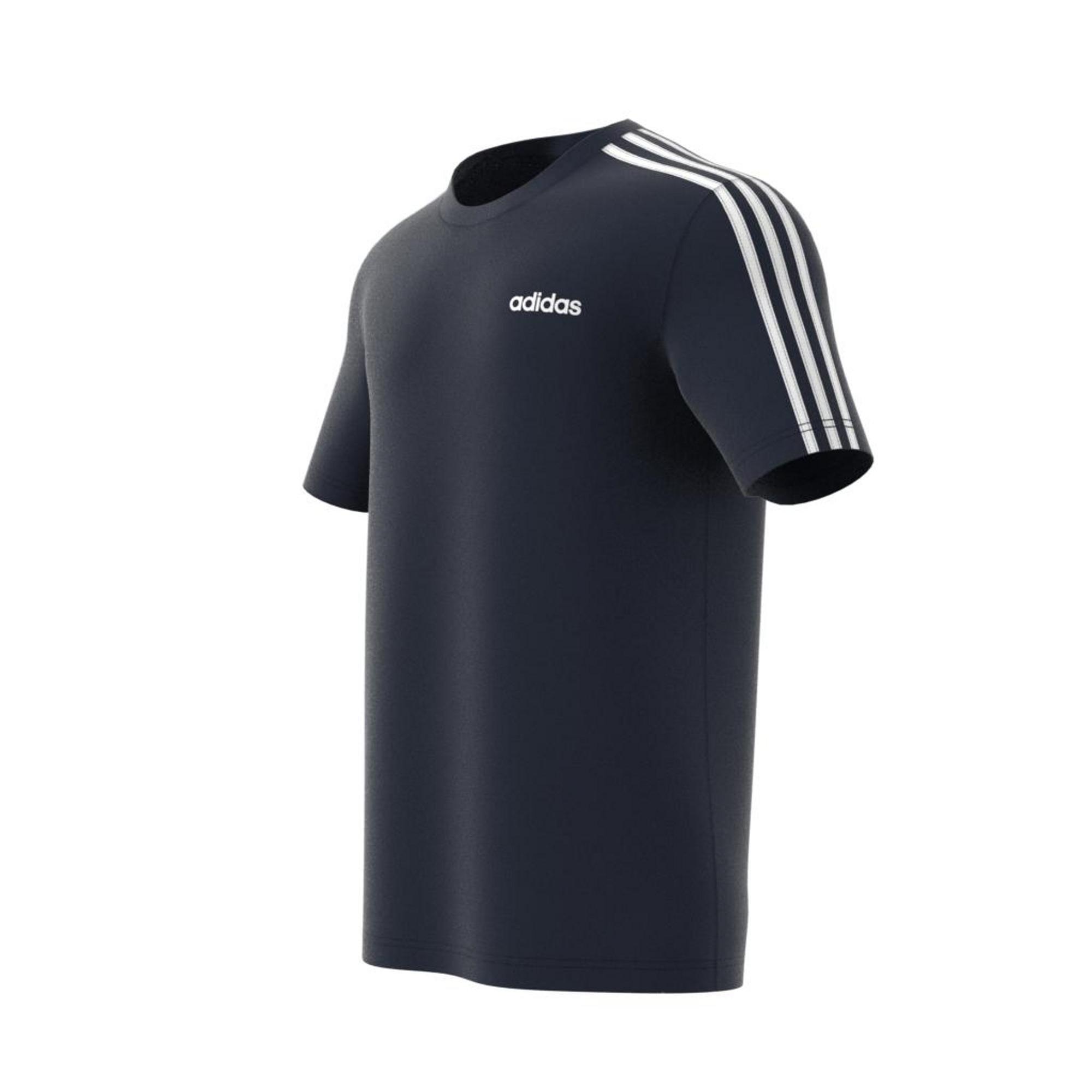 Essentials 3-Stripes T-Shirt, Blue, A901_ONE, large image number 8
