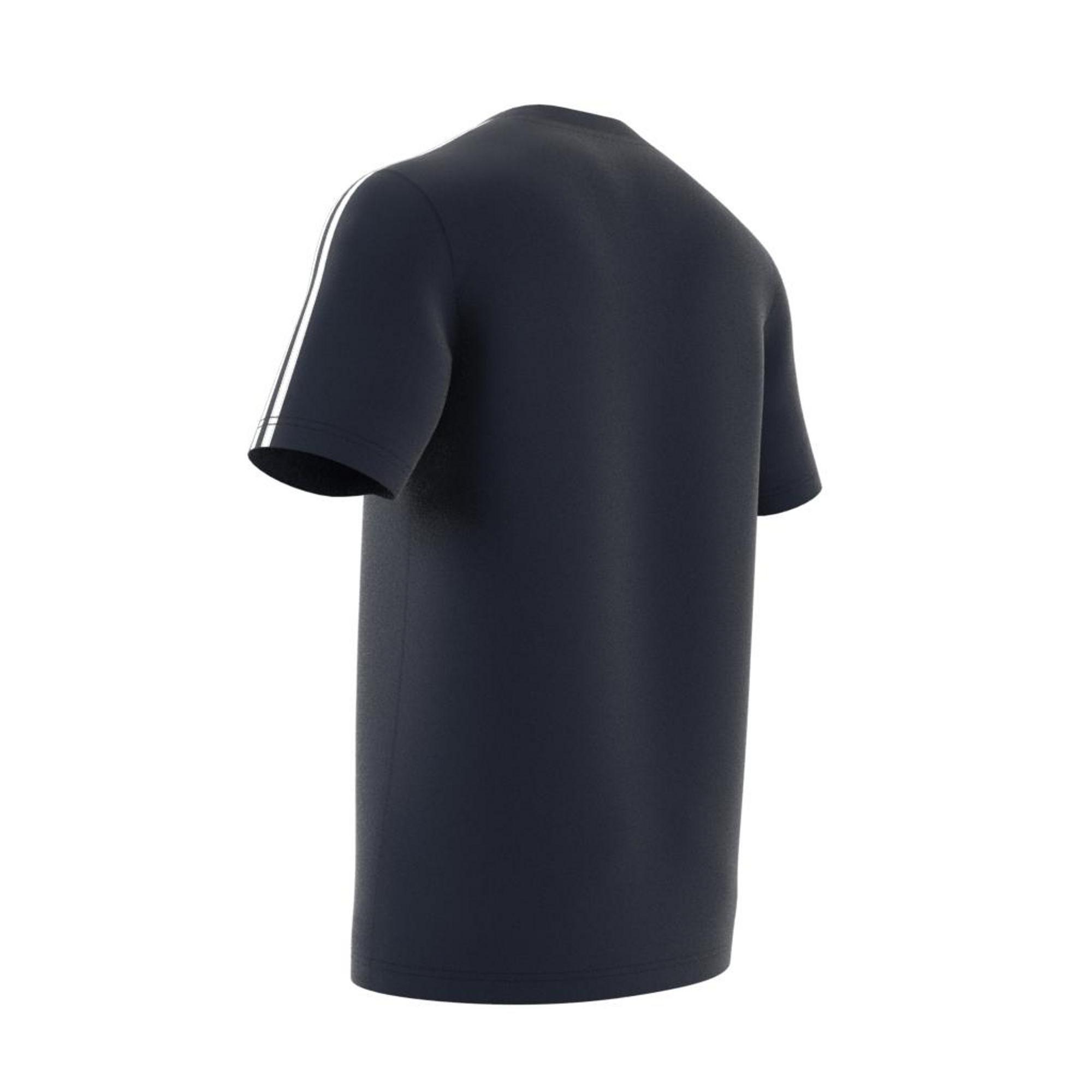 Essentials 3-Stripes T-Shirt, Blue, A901_ONE, large image number 9