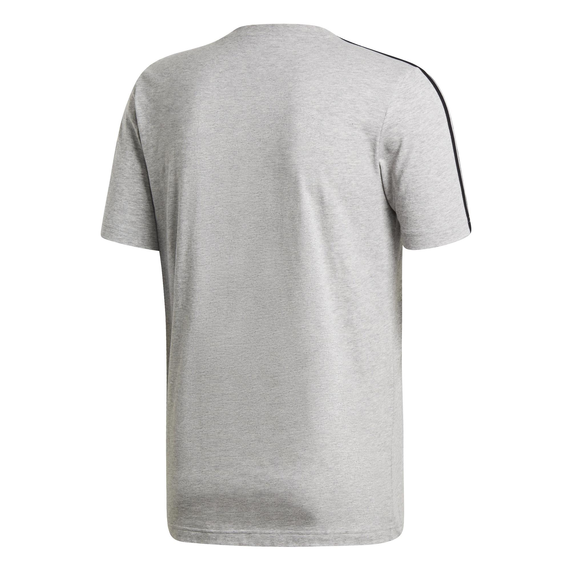 Essentials 3-Stripes T-Shirt, Grey, , large image number 1