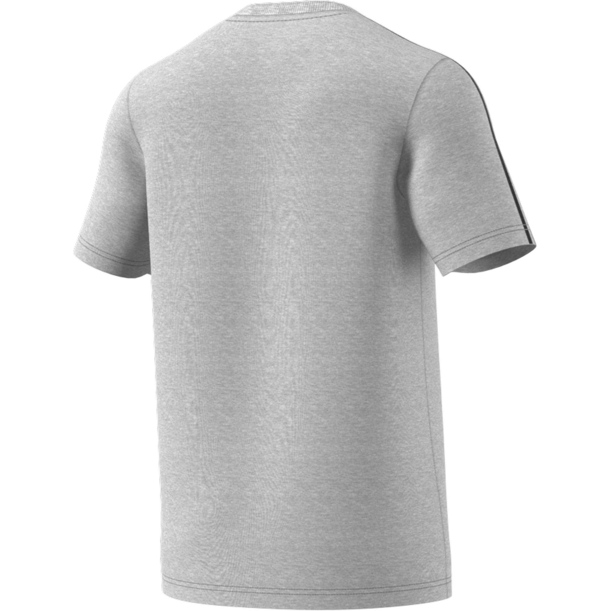 Essentials 3-Stripes T-Shirt, Grey, , large image number 2