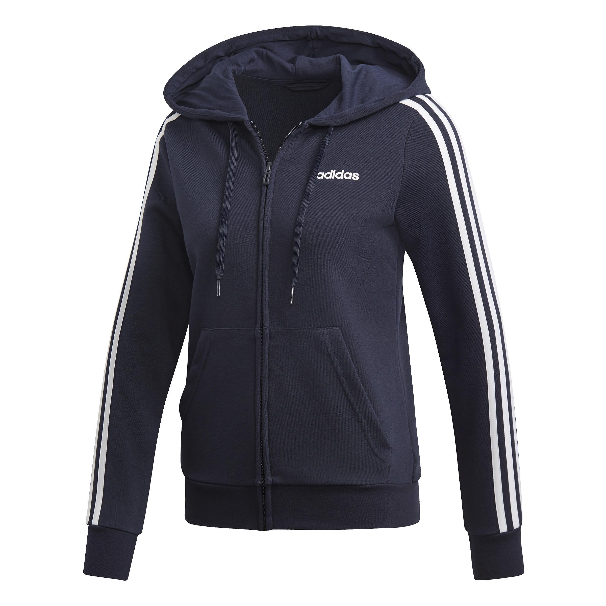 Essentials 3-Stripes Hoodie, Blue, A901_ONE, large image number 2