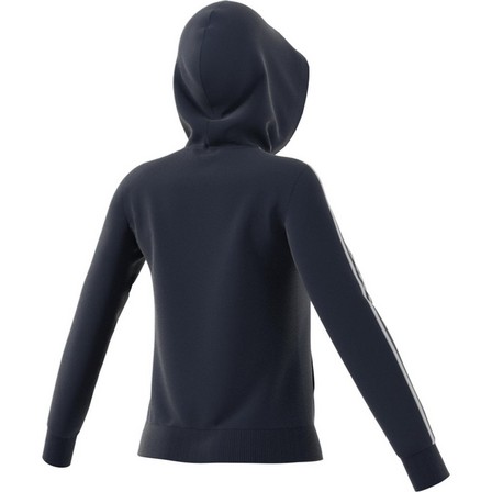 Women Essentials 3-Stripes Hoodie, Navy, A901_ONE, large image number 6
