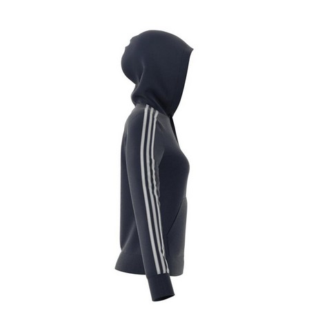 Women Essentials 3-Stripes Hoodie, Navy, A901_ONE, large image number 8