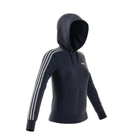 Women Essentials 3-Stripes Hoodie, Navy, A901_ONE, large image number 14